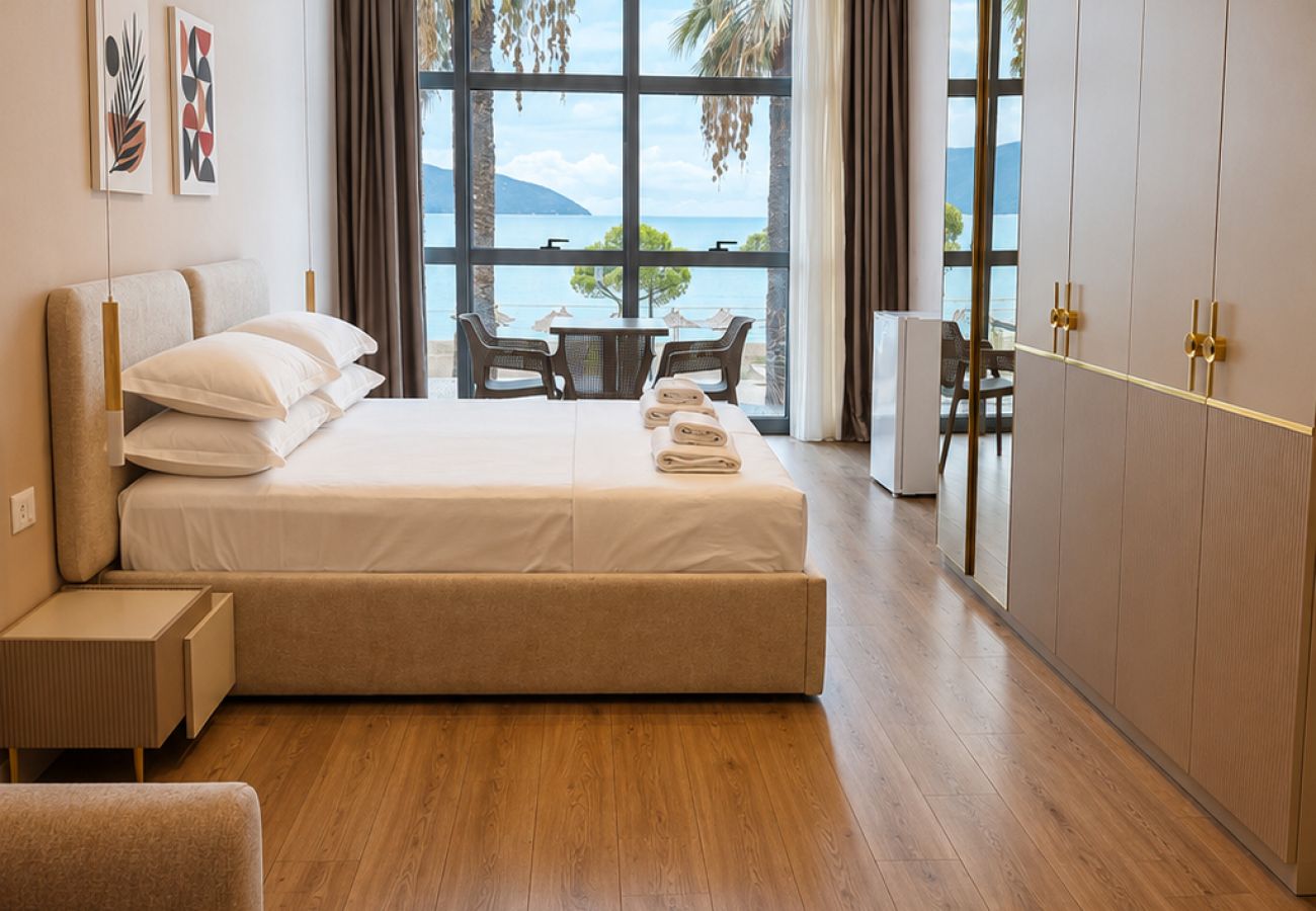 Rent by room in Vlorë - Sunset Boulevard Triple Room with Sea View- 102